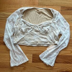 NWT Lace Long Sleeve Top